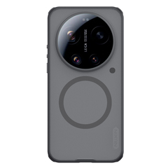 Чехол серый тонированный c MagSafe для Xiaomi 17 Ultra, серия Super Frosted Shield Pro Magnetic (Clear version) от Nillkin