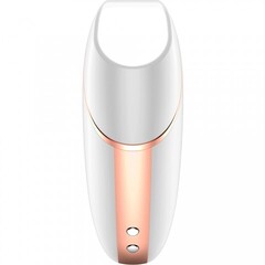 Вакуумный клиторальный стимулятор с вибрацией Satisfyer Love triangle white