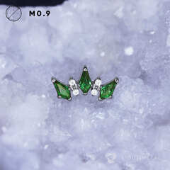 5K Rhombic Green & Crystal