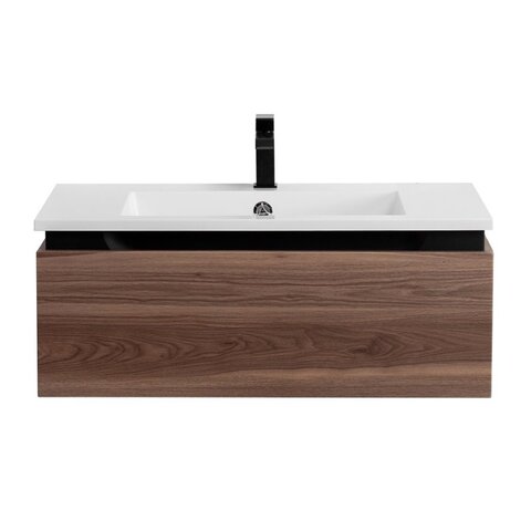 Cezares SLIDER-800-1C-SO-NA-P SLIDER База под раковину подвесная с одним выкатным ящиком, Орех Дымчатый, 796x476x300