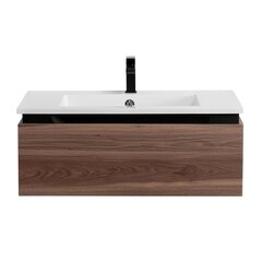 Cezares SLIDER-800-1C-SO-NA-P SLIDER База под раковину подвесная с одним выкатным ящиком, Орех Дымчатый, 796x476x300 фото