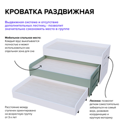 Кровать раздвижная 3 секции "Экоград"