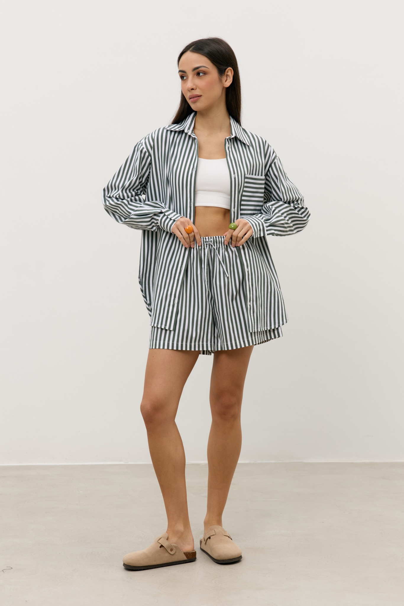 Шорты GREEN STRIPE