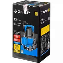 ЗУБР 900 Вт, дренажный насос для грязной воды, Профессионал (НПГ-Т3-900)