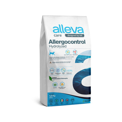 Сухой корм Alleva Care Cat Allergocontrol при пищевой непереносимости у кошек 1,5 кг (Аллева)