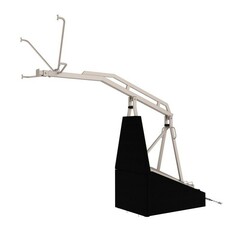 Баскетбольная стойка мобильная складная на пружинах вынос 2,25 м c противовесом Zavodsporta