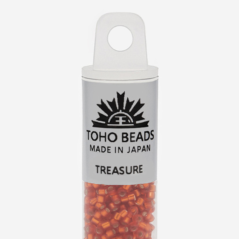Японский бисер TOHO Treasure (№25F), с внутренним серебрением, прозрачный матовый