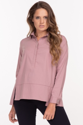 Рубашка для беременных 16302 пудра