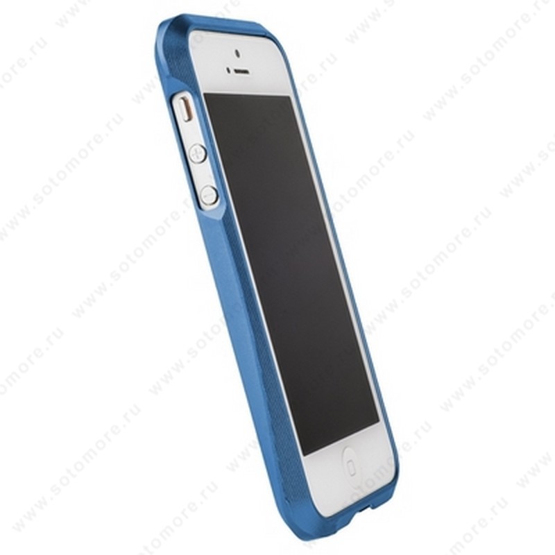Бампер MIE COOL алюминиевый для iPhone SE/ 5s/ 5C/ 5 A6063 голубой