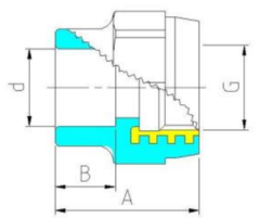 Valtec муфта комбинированная 25х3/4