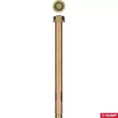 ЗУБР М12 х 129 мм, 10 шт, анкерный болт с гайкой, Профессионал (302342-12-129)