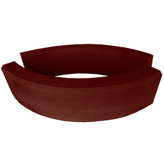 Бордюр тротуарный радиусный вибропрессованный 930.200.80 Внутренний шоколад