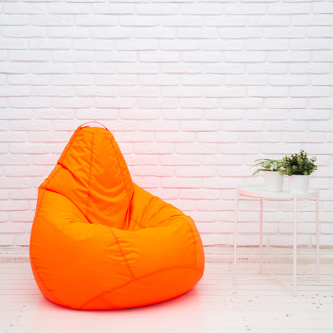 Груша M плащёвка, съёмный чехол (неоново-оранжевая)