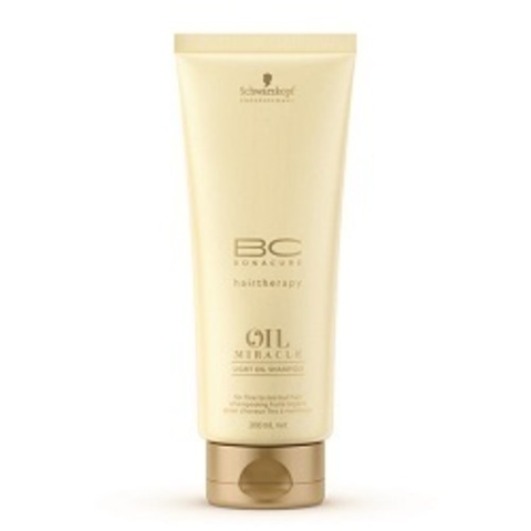 Шампунь блеск золотое сияние для тонких волос Schwarzkopf Bonacure Oil Miracle Light Oil Shampoo