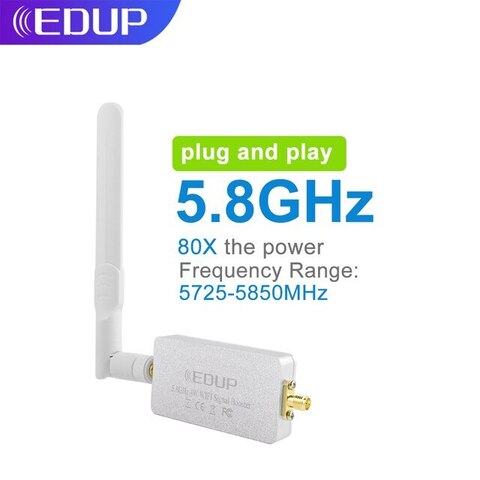 Edup EP-AB0019 4Вт беспроводной усилитель сигнала Wi-Fi расширитель диапазона 5,8 ГГц