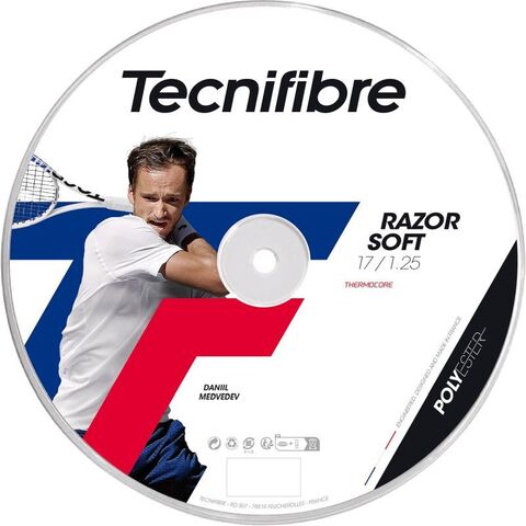 Теннисные струны Tecnifibre Razor Soft (200 m) - black