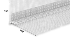 ЕвроПрофиль-капельник с сеткой 100х150 мм