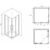 Abber Schwarzer Diamant AG02090BDTH Душевой уголок, 90x90x195