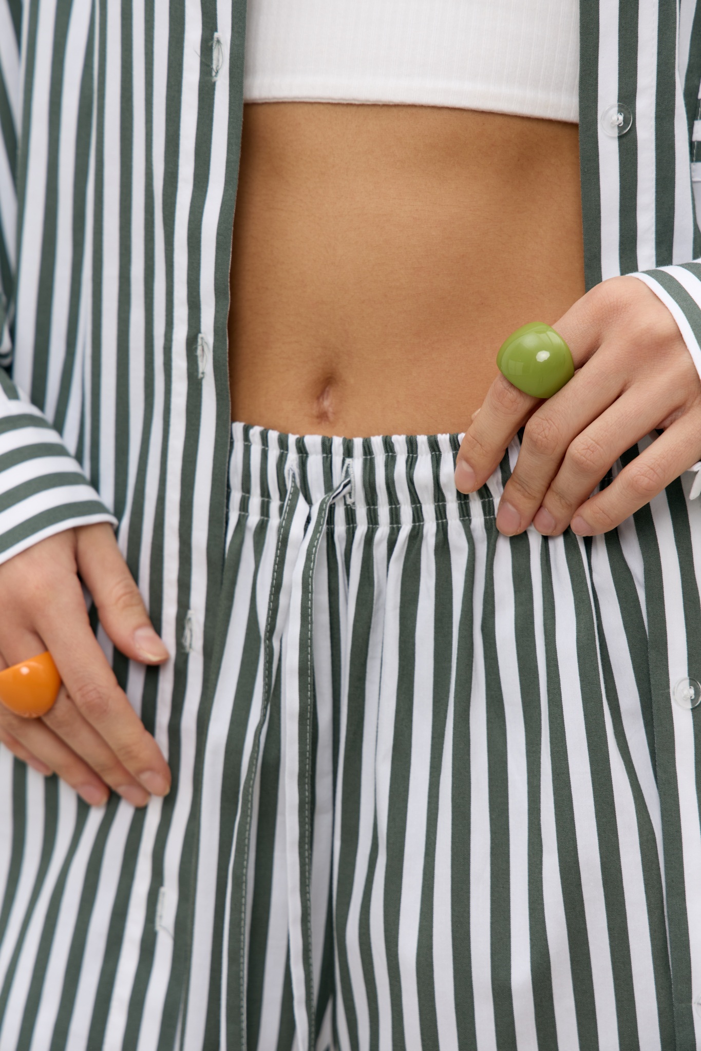Шорты GREEN STRIPE