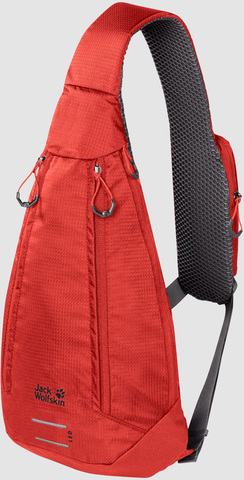 Картинка рюкзак однолямочный Jack Wolfskin Delta Bag Air lava red - 1