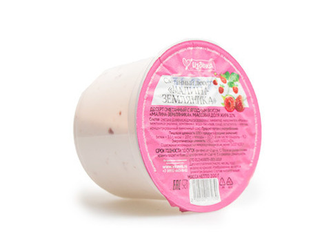 Йогурт с малиной и земляникой Избенка, 200г