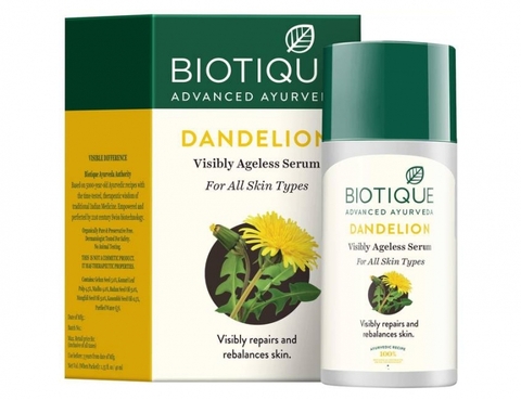 BIO DANDELION Visibly Ageless Serum, Biotique (ОДУВАНЧИК Антивозрастная сыворотка для лица, для всех типов кожи, Биотик), 40 мл.