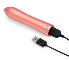 Розовая металлическая вибропуля Doxy - 12 см. - 