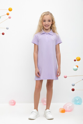 Платье  для девочки  КР 5866/пастельно-лиловый к457