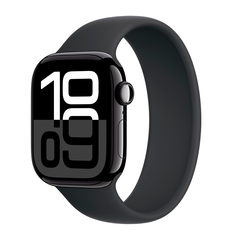 Умные часы Apple Watch Series 10 GPS, 42mm, Jet Black Aluminium Case with Solo Loop Size 7, Black (Черный)