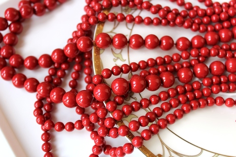 Жемчуг 8 мм Сваровски Red Coral