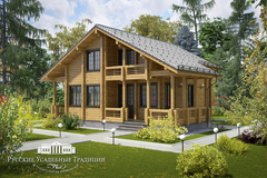 Проект двухэтажного дома "Альпина" 190 кв.м.