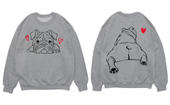 Свитшот двусторонний "Английский бульдог - любовь"