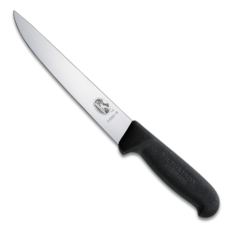 Нож Victorinox обвалочный, лезвие 18 см, черный
