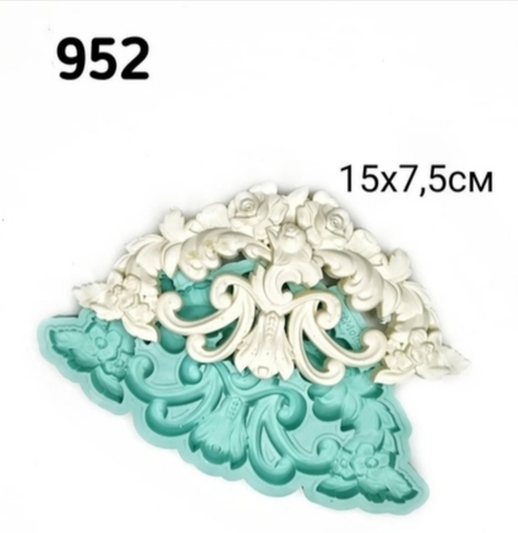 Молд  Арка с розами 15х7. 5см, Арт.PO-0952, силикон