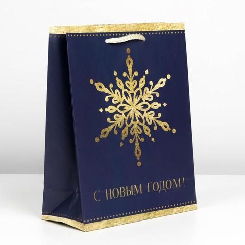 Пакет ламинированный вертикальный «Снежинка», MS 18 × 23 × 8 см