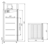 фото 5 Холодильный шкаф с высоким контролем влажности Полюс Carboma Pro M700GN-1-G-HHC 0430 (сыр, мясо) на profcook.ru