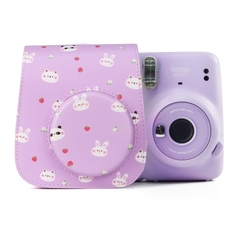 İnstax fotoaparat üzlüyü \ Instant Camera Case Mini 8, 9, 11 Animal purple