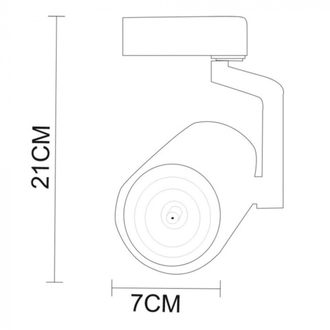 Трековый светодиодный светильник Arte Lamp TRACCIA A2320PL-1BK