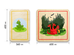 Набор стеновых панелей «Мир сказки - Волшебные герои»