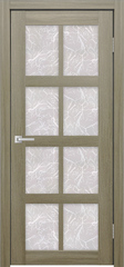 Межкомнатная дверь Мюнхен 01 ДО / Цвет Тон Неаполь / Остекление "Гранит прозрачный" / Двери Верда