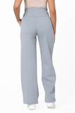 Утепленные брюки для беременных 16340 голубой туман