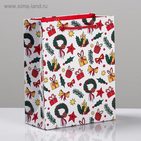 Пакет ламинированный вертикальный «Подарки», S 5.5 × 12 × 15 см