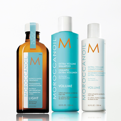 MOROCCANOIL Набор #4 Масло восстанавливающее для тонких и светлых волос 100 мл + шампунь экстра объем 250 мл + кондиционер экстра объем 250 мл