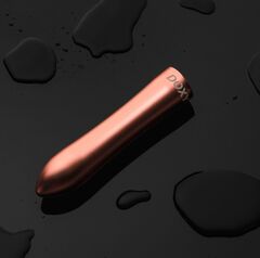 Розовая металлическая вибропуля Doxy - 12 см. - 