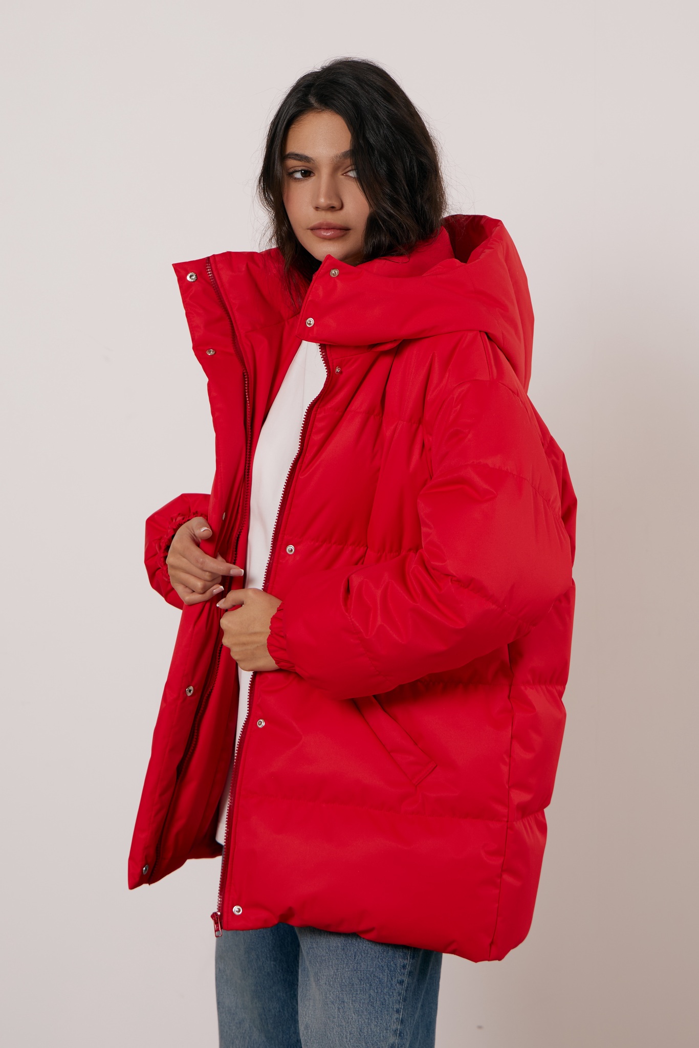 Пуховик COLD SEASON, красный
