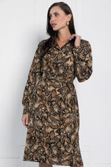 Платье Королевская кобра (кофейное) П12648-15 LT Collection