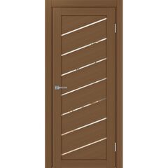 Купить Межкомнатная дверь экошпон Турин 508У.112 орех с зеркалом