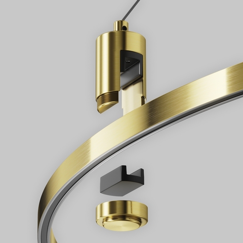 Комплектующие для систем освещения с токоведущими элементами Maytoni Accessories for tracks flarity TRA154SW-BB-R-BS