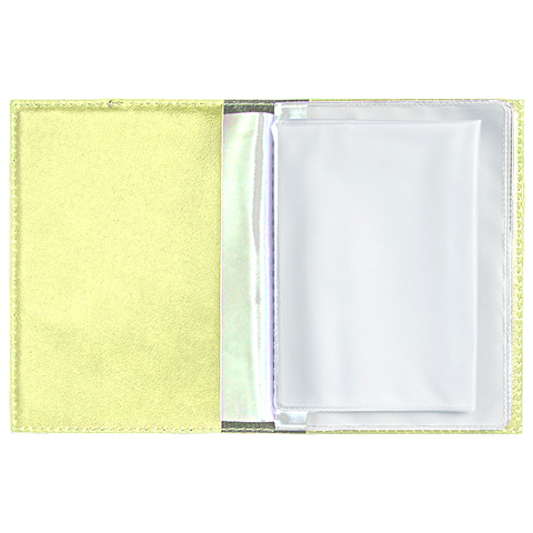 Обложка для автодокументов «Fleur». Цвет лимонный