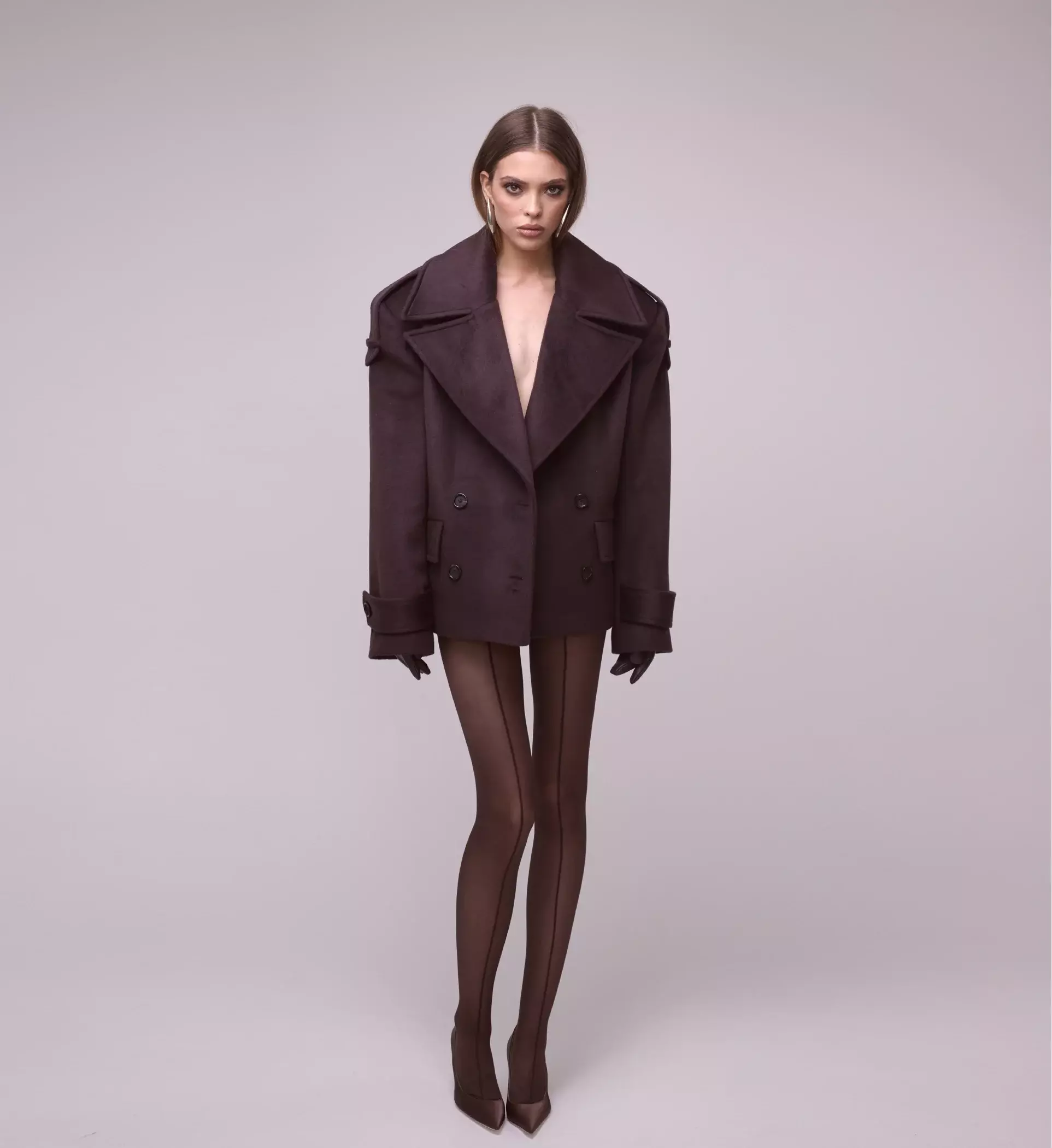 Пальто NUDE BROWN, Коричневый